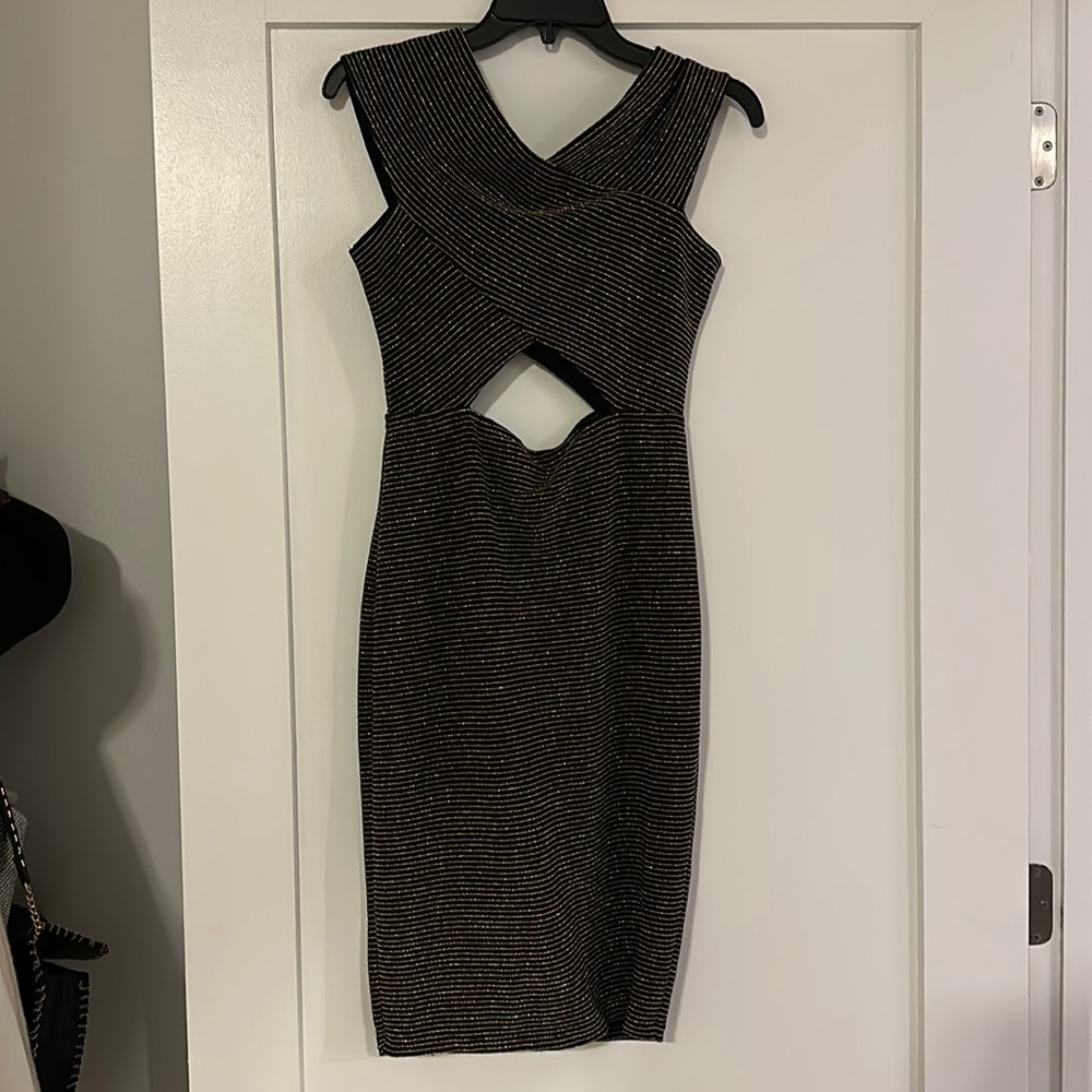 Sparkly black and gold Zara dress